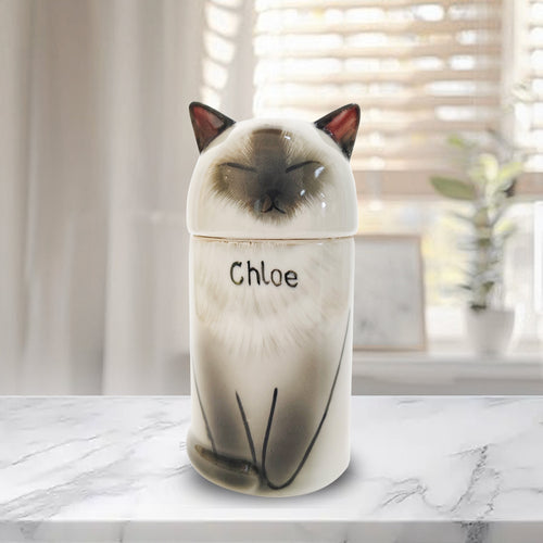 Custom Ceramic Pet Memorial Urn - A Stunning Tribute to Your Furry Loved One-Sympathy Gift For Pet Owners, Pet Lovers