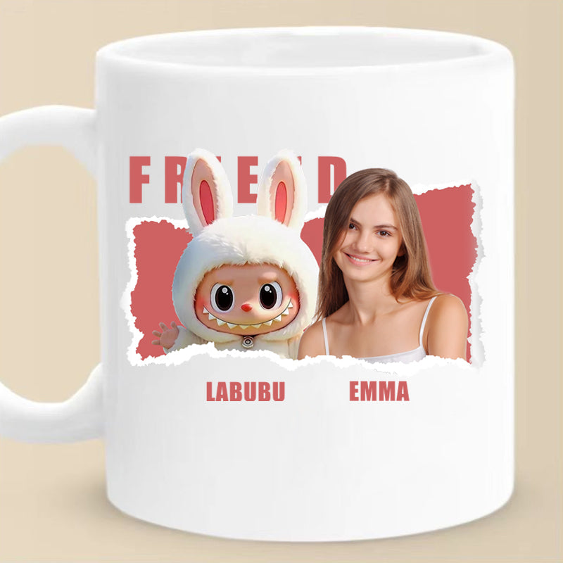 Custom Cuddle Monster Mug – Personalized Ugly-Cute Toy Cup with Photo & Name – Fun Collectible Gift for Friends, Grandchildren, Toy Lovers