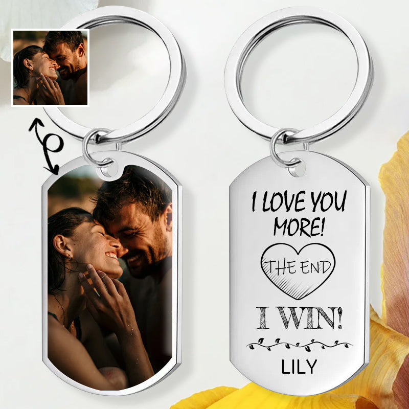 Custom Photo I Love You More – Personalized Keepsake Gift for Couples, Anniversaries, and Valentine’s Day