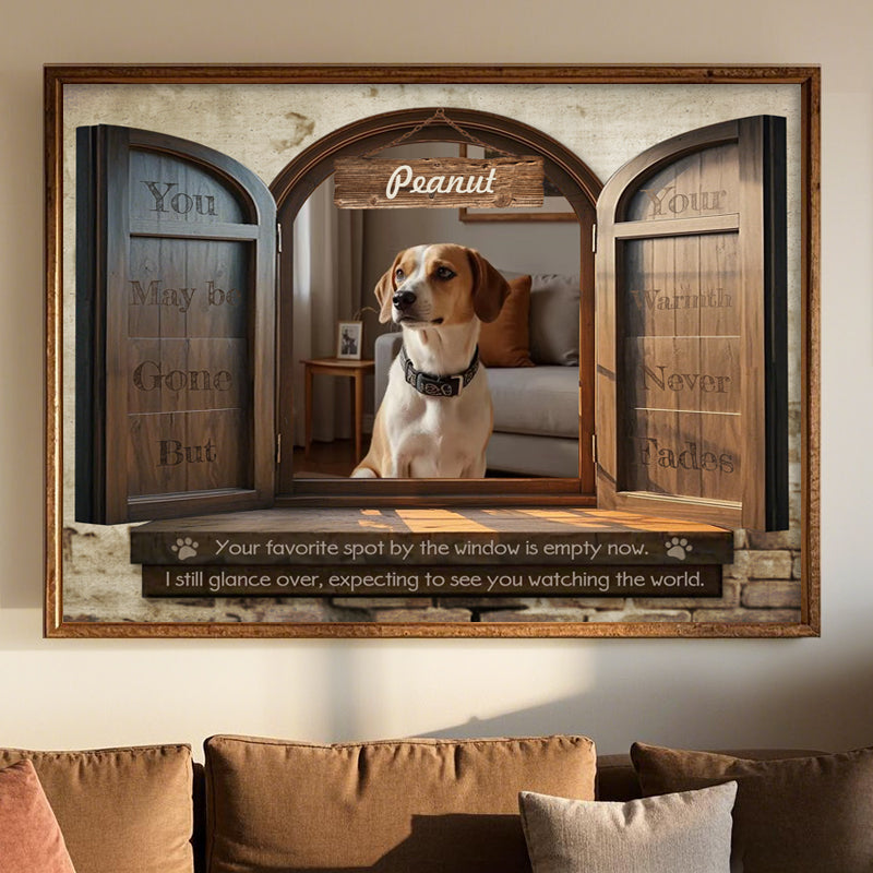 Custom Photo Your Warmth Never Fades - Pets Personalized Custom Horizontal Poster - Sympathy Gift For Pet Owners, Pet Lovers
