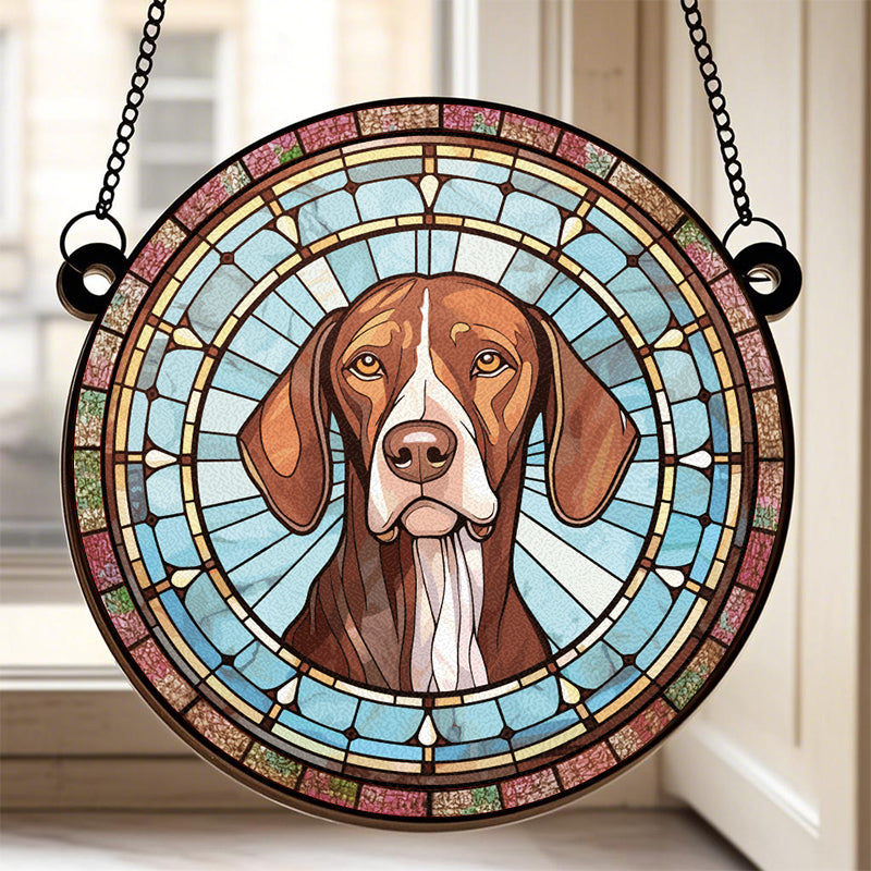 Custom Turn Their Image into a Ray of Light- Memorial Personalized Custom Stained Glass Window Hanging Suncatcher - Sympathy Gift For Pet Owners, Pet Lovers