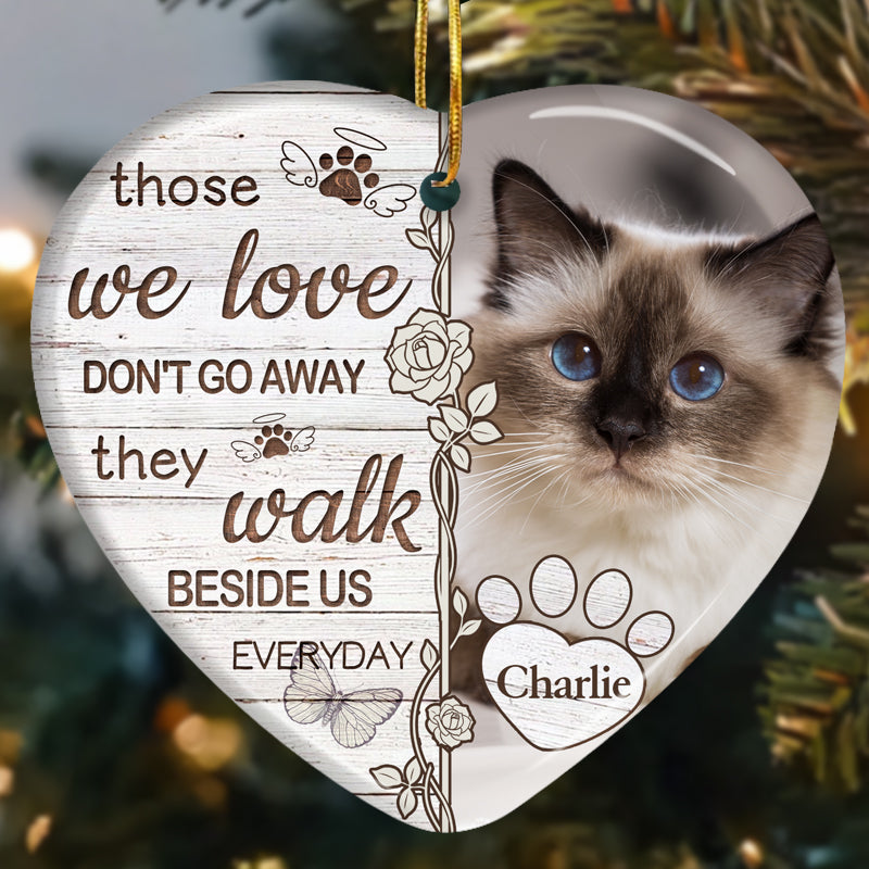 Custom Photo If Love Could Have Saved You You Would Have Lived Forever -Ceramic Heart Shaped-Sympathy Gift For Pet Owners, Pet Lovers