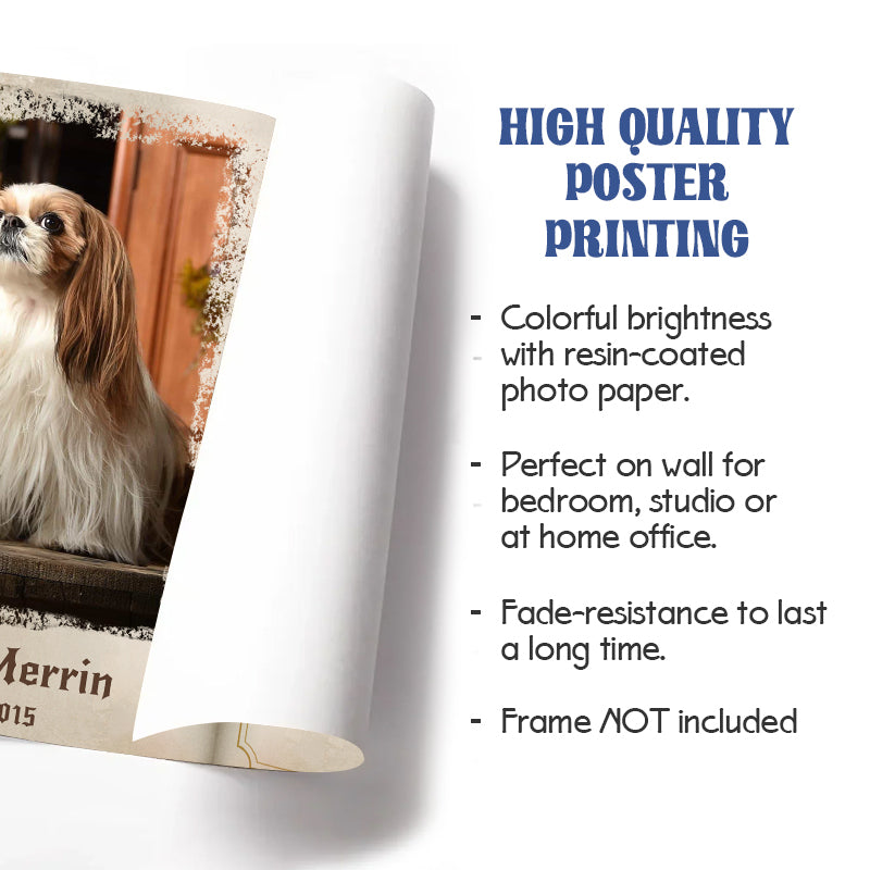 Custom Photo Sometimes A Very Special Dog Enters Our Lives- Pets Personalized Custom Horizontal Poster/Canvas - Sympathy Gift For Pet Owners, Pet Lovers
