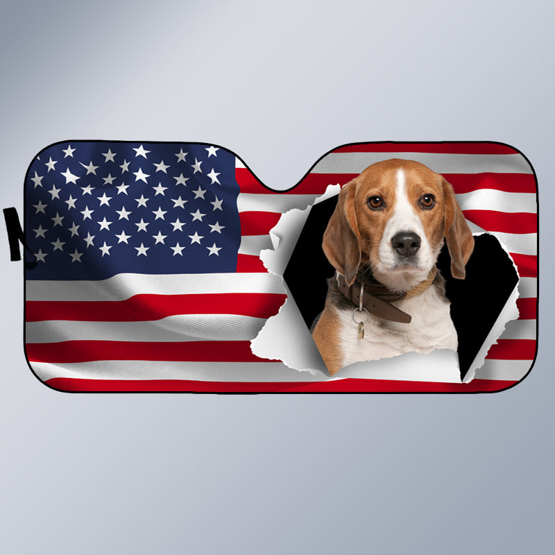 Custom Photo Let Adventures Fill Your Soul - Pet Personalized Custom Auto Windshield Sunshade, Car Window Protector - Gift For Pet Owners, Pet Lovers