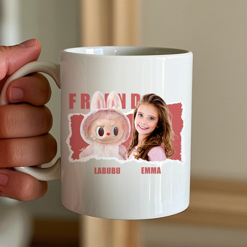 Custom Cuddle Monster Mug – Personalized Ugly-Cute Toy Cup with Photo & Name – Fun Collectible Gift for Friends, Grandchildren, Toy Lovers