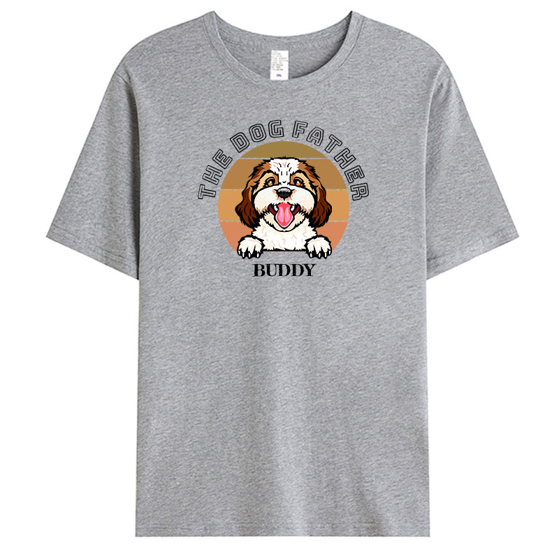 Personalized “The Dog Father/Mother” T-Shirt – Custom Pet Lover Tee – Gift for Dog Moms, Dads & Pet Owners