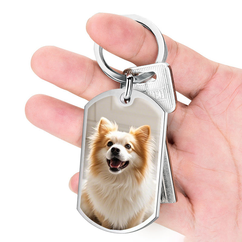Custom Photo I've Been By Your Side All The Time-Memorial Personalized Custom Keychain - Sympathy Gift For Pet Owners, Pet Lovers