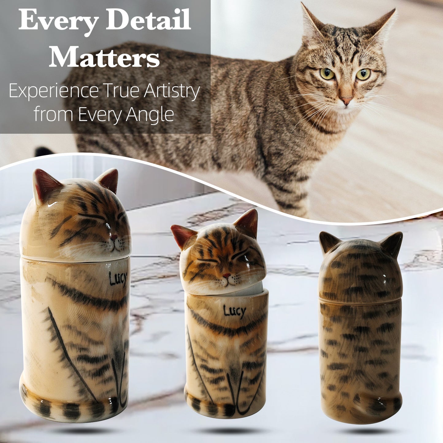 Custom Hand-Painted Ceramic Pet Urn - A Beautiful Resting Place for Your Companion-Sympathy Gift For Pet Owners, Pet Lovers