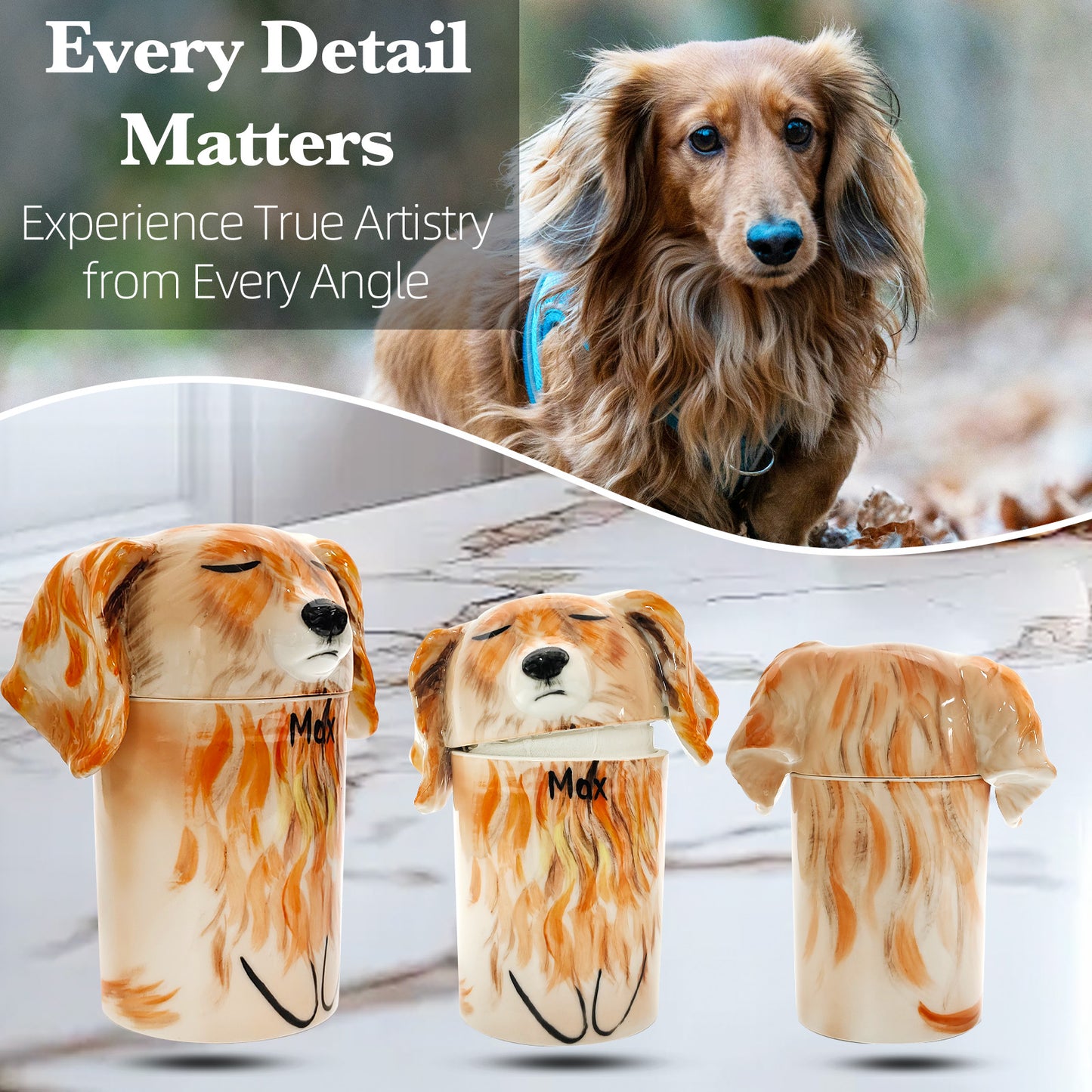 Custom Handcrafted Ceramic Pet Urn - A Heartfelt Memorial for Your Furry Friend-Sympathy Gift For Pet Owners, Pet Lovers