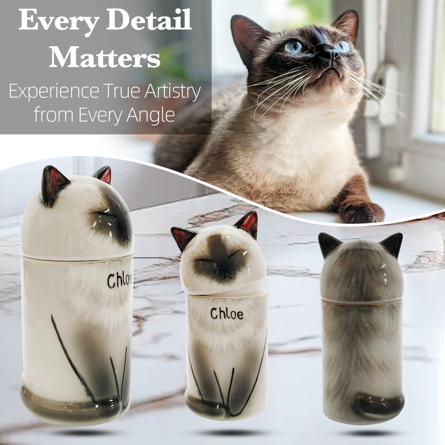 Custom Ceramic Pet Memorial Urn - A Stunning Tribute to Your Furry Loved One-Sympathy Gift For Pet Owners, Pet Lovers