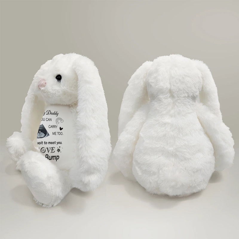 Custom Baby Ultrasound Bunny – Unique Keepsake for Pregnancy, Baby Showers & Announcements