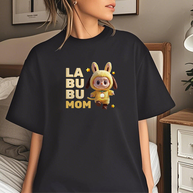 Personalized Big-Eyed Forest Friend T-Shirt – Cute Character Design with Custom Title – Gift for Friends, Besties, Kids & Families