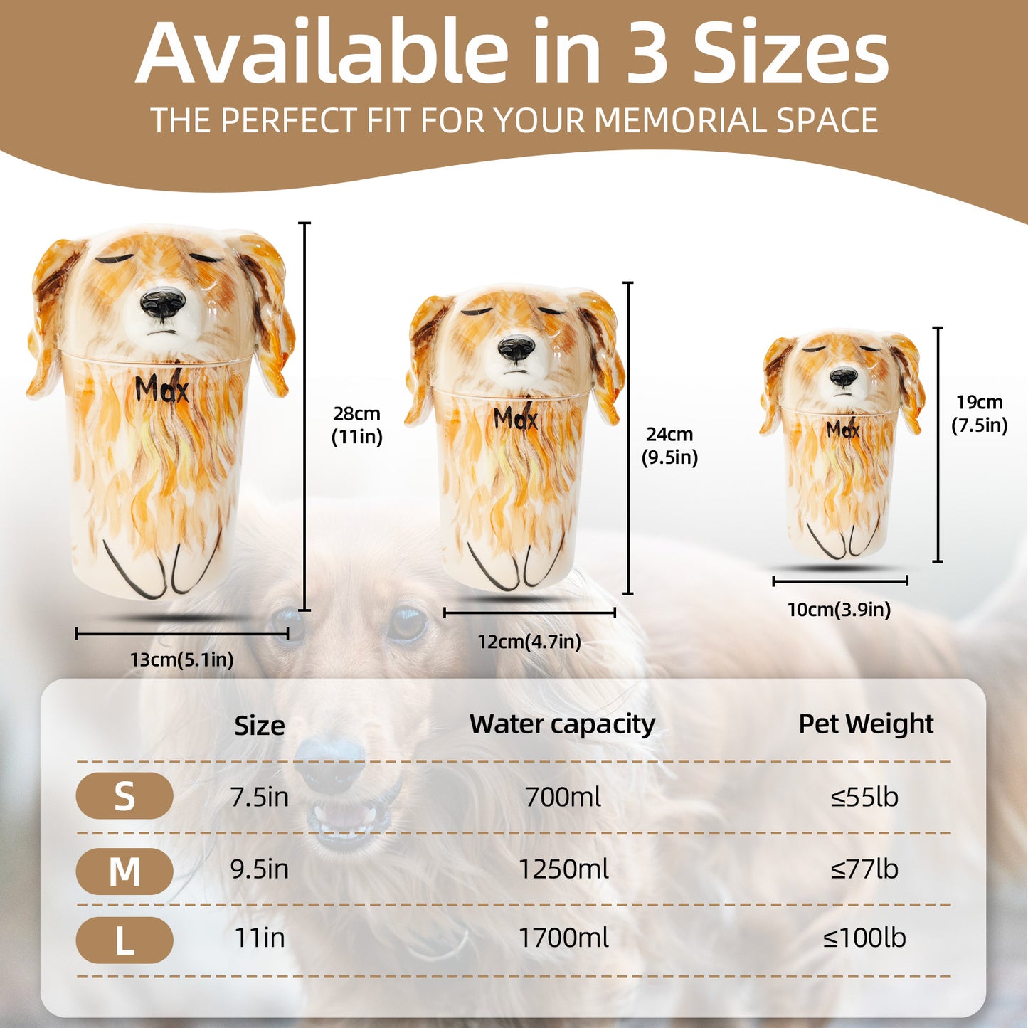 Custom Handcrafted Ceramic Pet Urn - A Heartfelt Memorial for Your Furry Friend-Sympathy Gift For Pet Owners, Pet Lovers