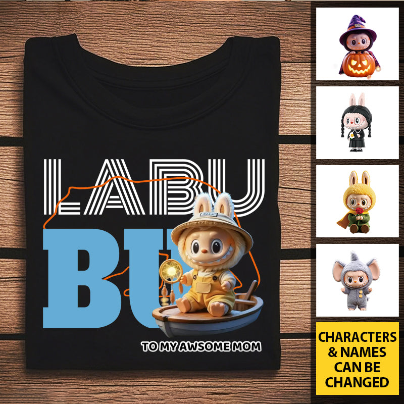 Personalized 3D Forest Character T-Shirt – Cute Forest-Inspired Design with Custom Text – Gift for Kids, Besties & Families