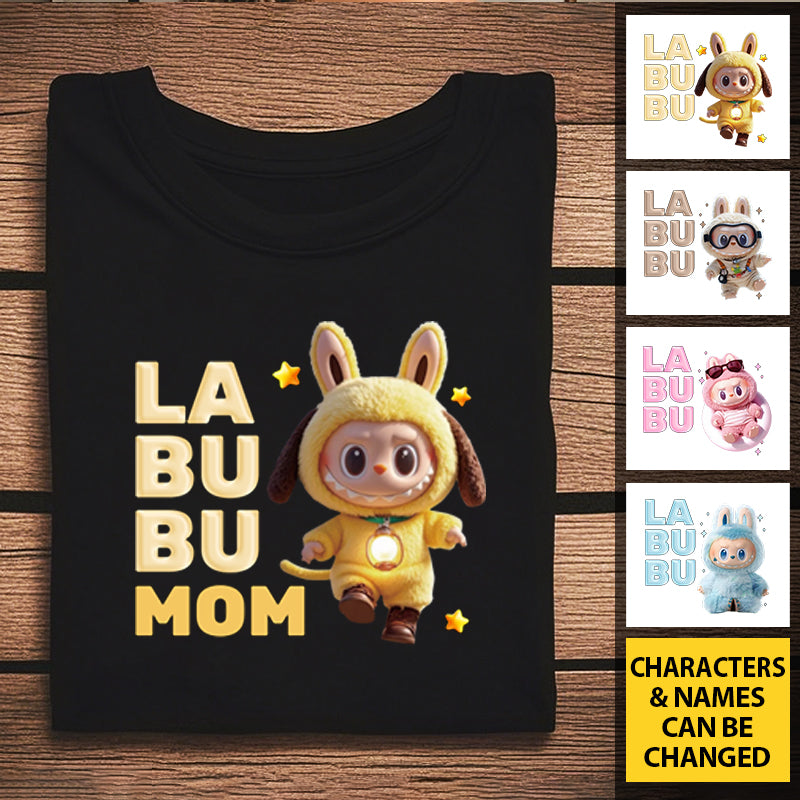 Personalized Big-Eyed Forest Friend T-Shirt – Cute Character Design with Custom Title – Gift for Friends, Besties, Kids & Families