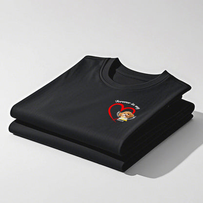 Personalized “Forever in My Heart” Pet Photo T-Shirt – Custom Gift for Dog & Cat Lovers