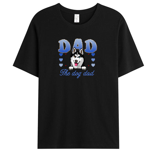 Custom The Dog Dad/Mom - Dog Personalized Custom Unisex T-shirt - Gift For Pet Owners, Pet Lovers,Dog Owners, Dog Lovers