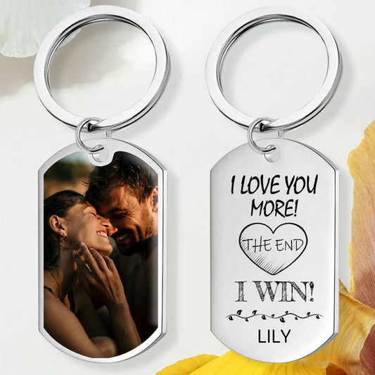 Custom Photo I Love You More – Personalized Keepsake Gift for Couples, Anniversaries, and Valentine’s Day