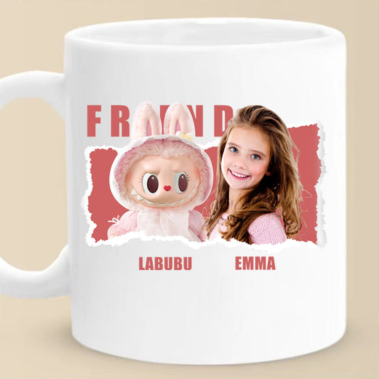 Custom Cuddle Monster Mug – Personalized Ugly-Cute Toy Cup with Photo & Name – Fun Collectible Gift for Friends, Grandchildren, Toy Lovers