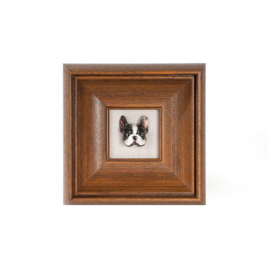 Hand-Sculpted Pet Portrait Ceramic Frame