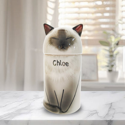 Custom Ceramic Pet Memorial Urn - A Stunning Tribute to Your Furry Loved One-Sympathy Gift For Pet Owners, Pet Lovers