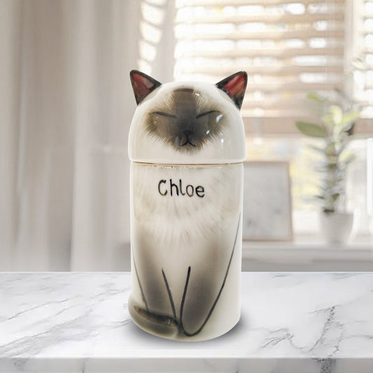 Custom Ceramic Pet Memorial Urn - A Stunning Tribute to Your Furry Loved One-Sympathy Gift For Pet Owners, Pet Lovers