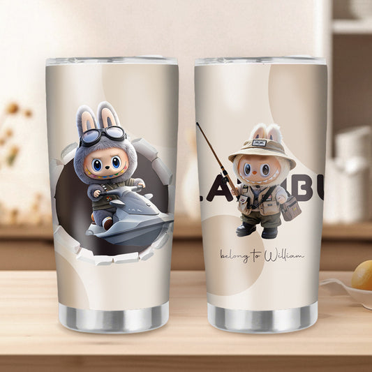 Custom Personalized “Cute Forest Friend” 20oz Stainless Steel Tumbler – Perfect Gift for Friends, Family & Toy Lovers