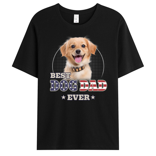 Custom Photo You Are The Best Fur Dad Ever - Dog & Cat Personalized Custom Unisex T-shirt - Gift For Pet Owners, Pet Lovers