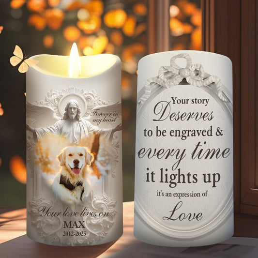 Custom Photo Your Story Deserves To Be Engraved - Sympathy Gift For Pet Owners, Pet Lovers