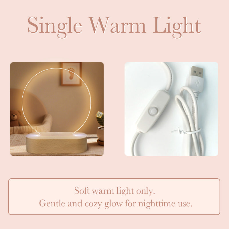 Personalized Rainbow Baby Night Light – Custom Name Keepsake Lamp with Serene Background – Gift for Baby Showers, Newborns, or Nursery Decor