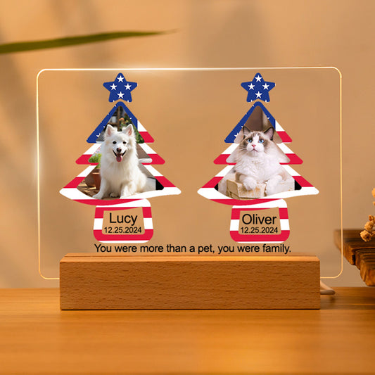 Personalized Tree Pet Memory Gifts Acrylic Night Light