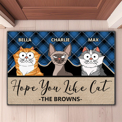 Custom Hope You Like Dogs - Dog & Cat Personalized Custom Home Decor Decorative Mat - House Warming Gift For Pet Owners, Pet Lovers
