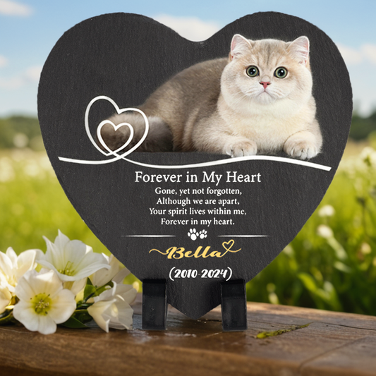 Pet Memorial Heart-shaped Stone Custom