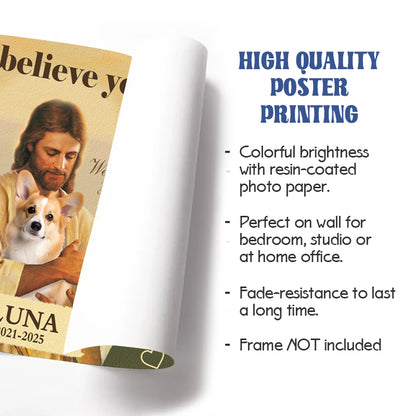 Custom Photo Welcome Home- Pets Personalized Custom Horizontal Poster/Canvas - Sympathy Gift For Pet Owners, Pet Lovers
