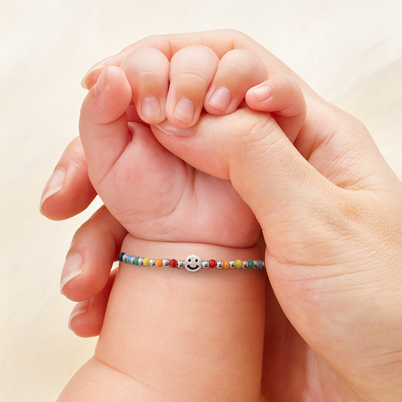Custom Newborn Gift Box – Baby Bracelet with Personalized Name Card – 925 Sterling Silver Keepsake for Baby Shower or Welcome Gift