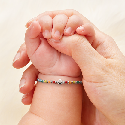 Custom Newborn Gift Box – Baby Bracelet with Personalized Name Card – 925 Sterling Silver Keepsake for Baby Shower or Welcome Gift