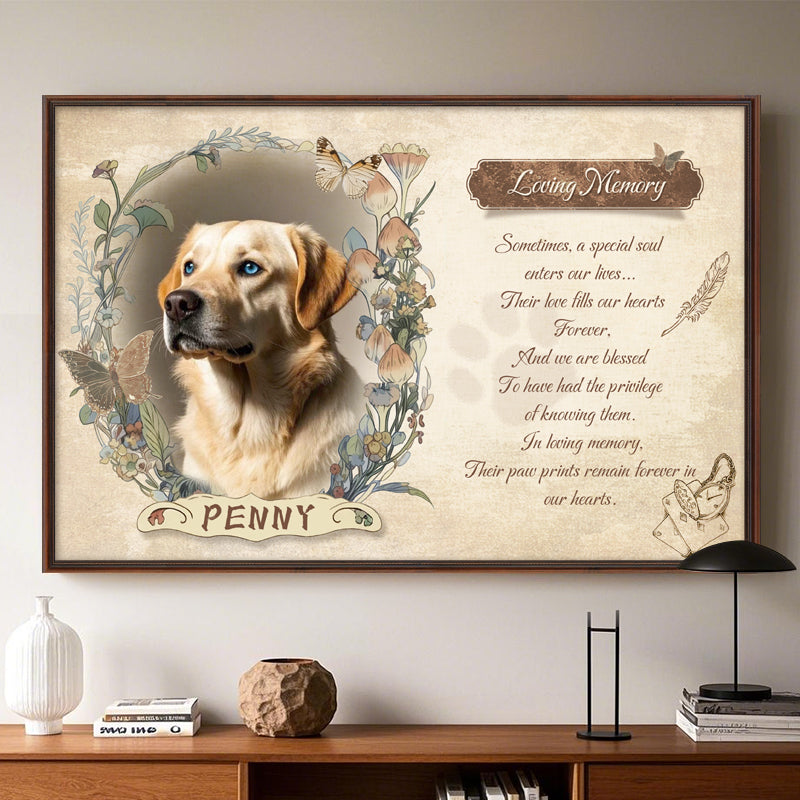 Custom Photo Loving Memory - Pets Personalized Custom Horizontal Poster - Sympathy Gift For Pet Owners, Pet Lovers