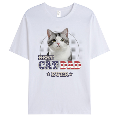 Custom Photo You Are The Best Fur Dad Ever - Dog & Cat Personalized Custom Unisex T-shirt - Gift For Pet Owners, Pet Lovers