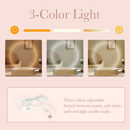 Personalized Rainbow Baby Night Light – Custom Name Keepsake Lamp with Serene Background – Gift for Baby Showers, Newborns, or Nursery Decor
