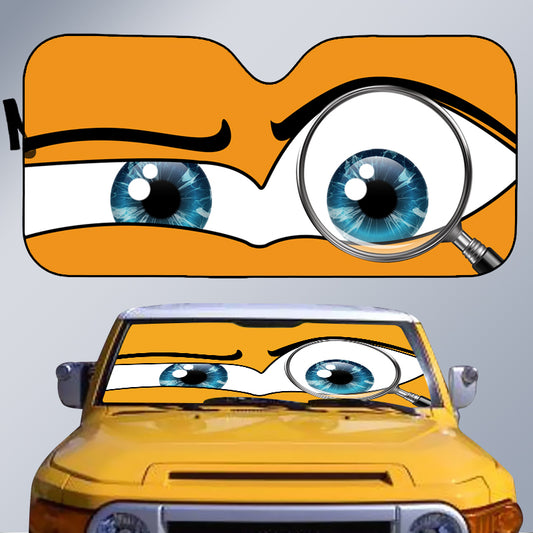 Custom Face Expression – Fun Personalized Auto Windshield Sunshade, Car Window Protector – Cool Gift For Car Lovers, Drivers With Attitude