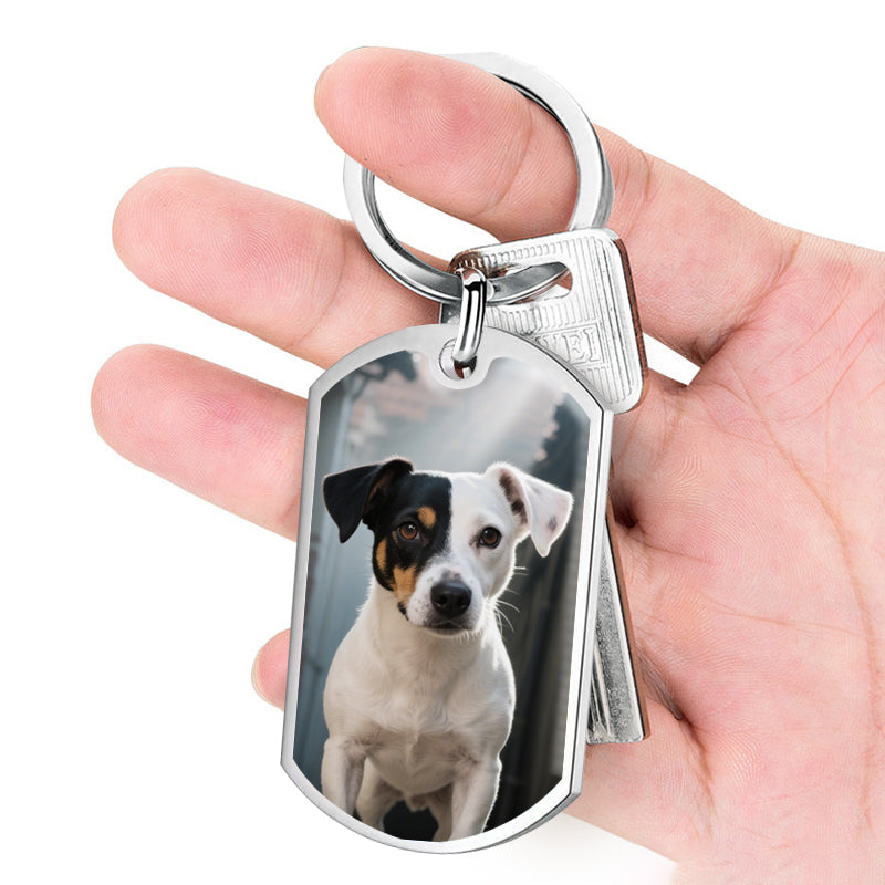 Custom Photo Best Dog/Cat Parents – Funny Personalized Pet Keychain – Gift for Dog & Cat Lovers