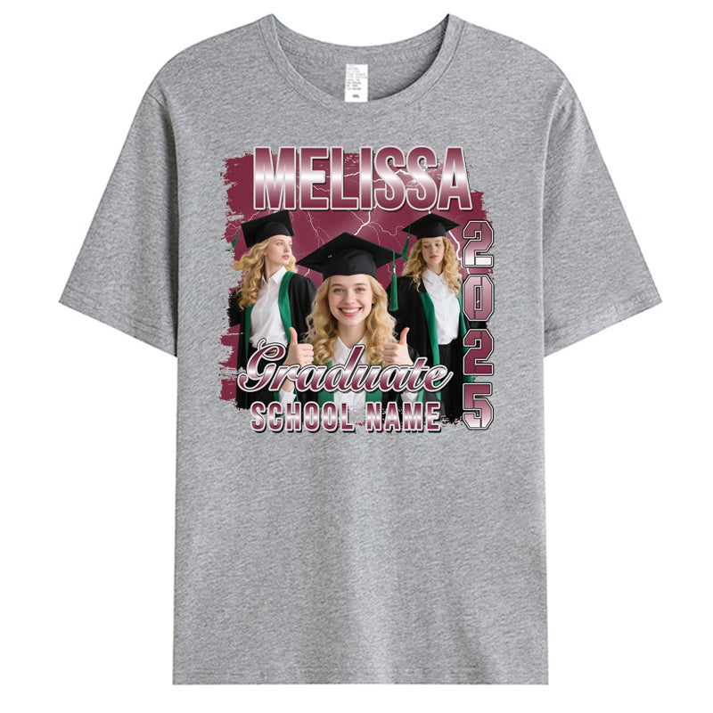 Custom Photo Graduation T-Shirt – Personalized Keepsake for Graduates & Loved Ones