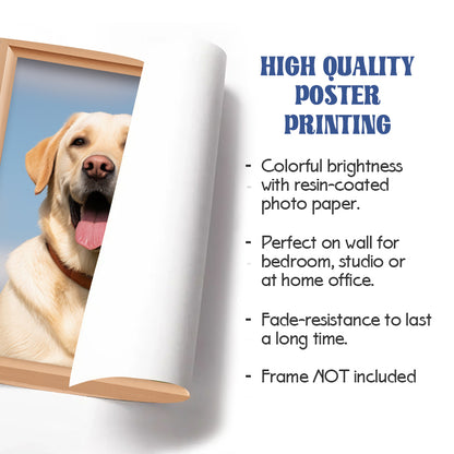 Custom Photo Don't Cry For Me Mom! I'm Ok!! - Pets Personalized Custom Horizontal Poster/Canvas - Sympathy Gift For Pet Owners, Pet Lovers