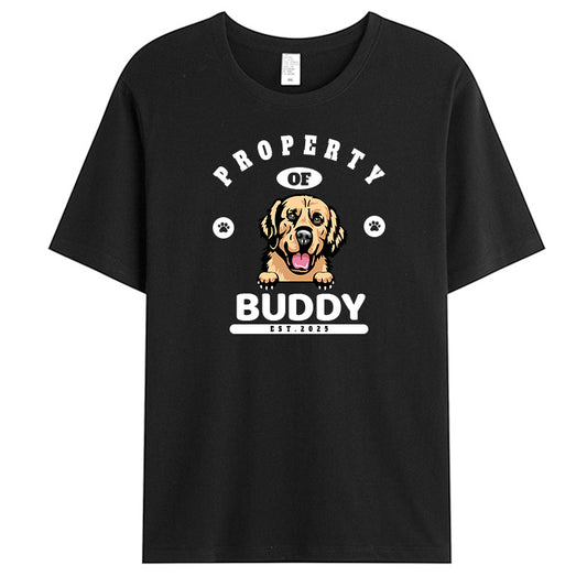 Custom Property Of My Dogs - Dog Personalized Custom Unisex T-shirt - Gift For Pet Owners, Pet Lovers,Dog Owners, Dog Lovers