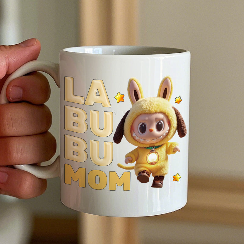 Personalized 3D Character Mug – Cute Forest Friend Design with Title – Gift for Besties, Kids & Families