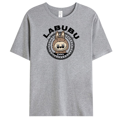 Personalized Forest Friend T-Shirt – Cute Big-Eyed Character with Custom Name – Gift for Besties, Kids & Families