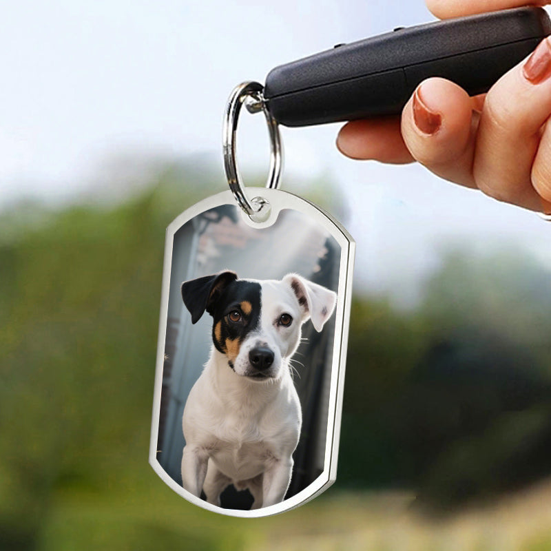 Custom Photo Best Dog/Cat Parents – Funny Personalized Pet Keychain – Gift for Dog & Cat Lovers