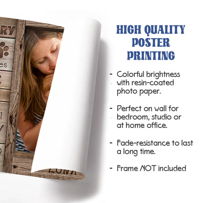 Custom Photo Sometimes A Very Special Dog Enters Our LIves - Pets Personalized Custom Horizontal Poster/Canvas - Sympathy Gift For Pet Owners, Pet Lovers