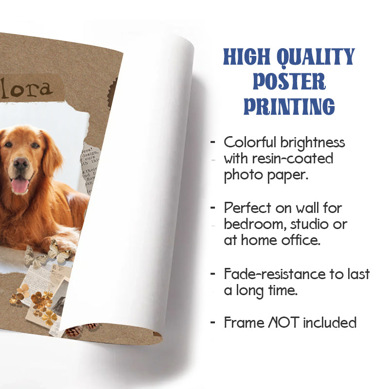 Custom Photo Friends Live Forever In The Memories - Pets Personalized Custom Horizontal Canvas - Sympathy Gift For Pet Owners, Pet Lovers