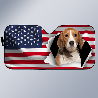 Custom Photo Let Adventures Fill Your Soul - Pet Personalized Custom Auto Windshield Sunshade, Car Window Protector - Gift For Pet Owners, Pet Lovers